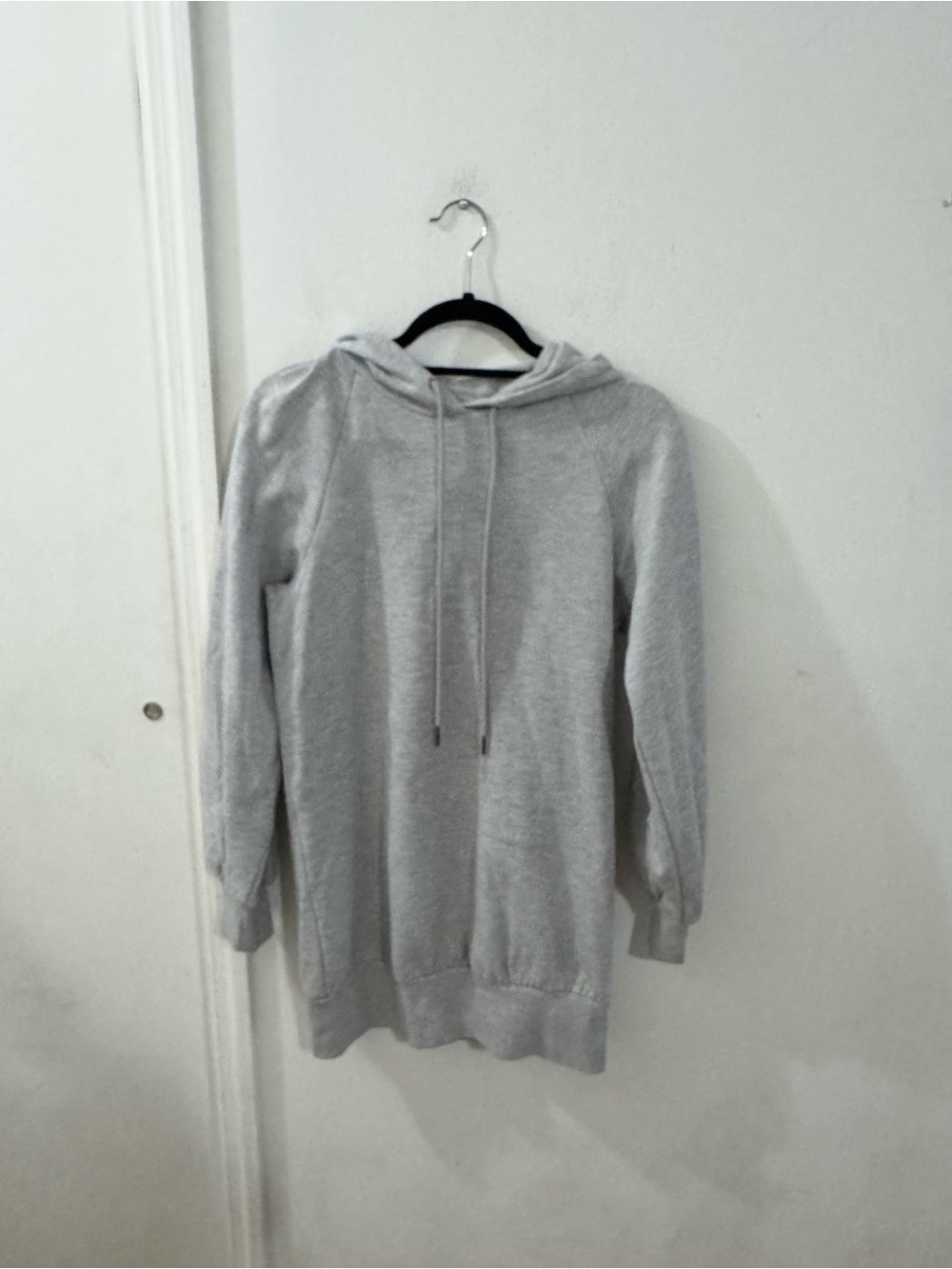 BP Gray Hooded Women's Sweatshirt Dress, size XS